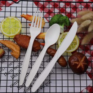 Eco Utensils Biodegradable Cutlery Sets Disposable Spoon Fork Knife Set