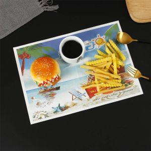 Printed Wax Packaging For Cookie Sandwich Hamburger Patty Paper