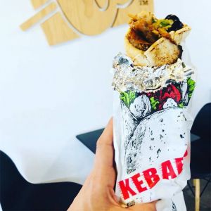 aluminum foil paper bag for hot food kebab