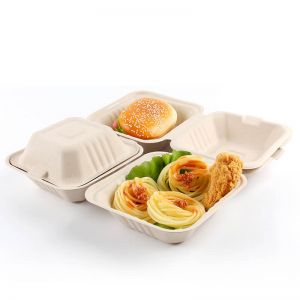 wholesale restaurant supply store sugarcane food containers sugarcane clamshell food container