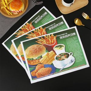 wrapping sandwiches in wax paper tissue for food custom printed service