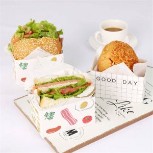 Burger Wrap Paper Food Wrapping Sheets Custom Sandwich