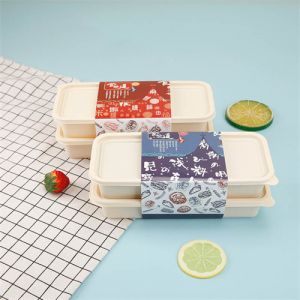 Disposable Meal Tray Eco Friendly Food Containers Biodegradable Sugarcane Box