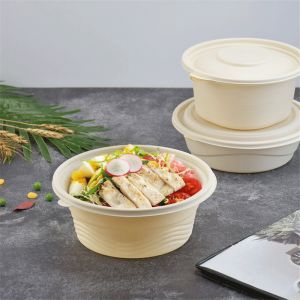 Biodegradable Soup Bowls Corn Starch Bowl Disposable With Lids