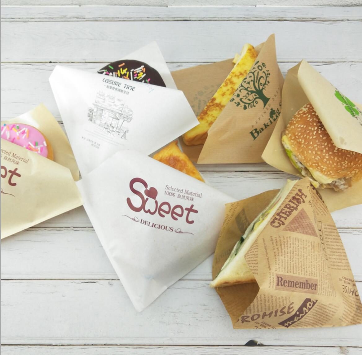 Paper Lunch Bag Wax Sandwich Size Quart