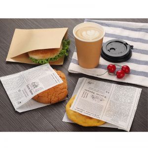 Paper Bread Bags Wholesale Greaseproof Waxed Food