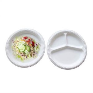 Disposable Plates With Lids Plastic Dinner Multi Compartment
