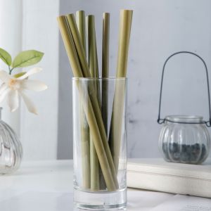 Straw Reusable Biodegradable Material Yellow Straws Drinking