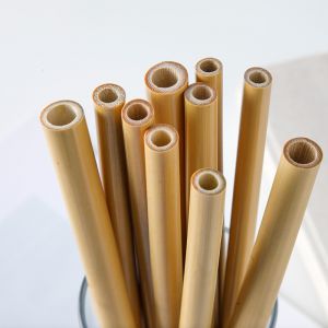 Straw Eco-Friendly Cutlery Biodegradable Yellow Straws Smooth Polishing