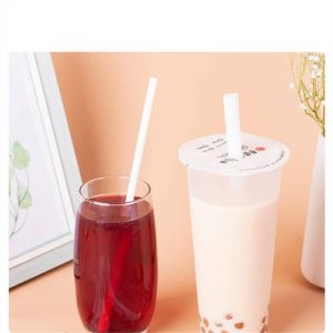 Biodegradable Drinking Pla Spoon Straws For Bar Eco Plastic