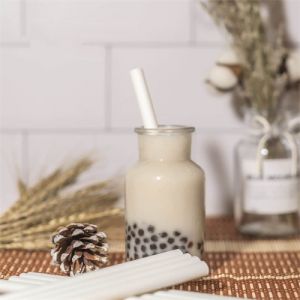 Biodegradable Pla Bent Straw Eco-Friendly Bendable For Drinking Spoon Straws Bar