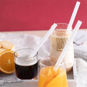 Bpa Plastic Corn Starch Pla Straw Compostable Straws Flexiable Eco Non Drinking