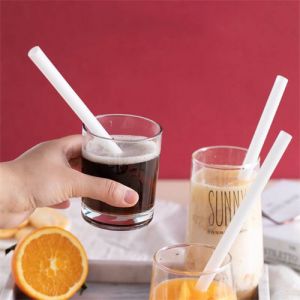 Biodegradable Plant Wheat Straws Compostable Pla Straw For Milk Tea Plastic