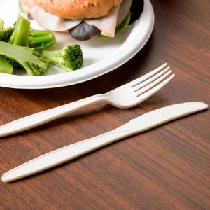 Compostable Soup Spoons Wholesale Cornstarch Cutlery Spoon