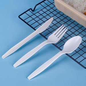 High Quality Eco Friendly Biodegradablespork Corn Starch Biodegradable Disposable Cutlery Bulk Forks