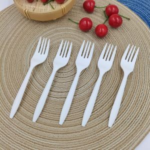 Cornstarch Fork Biodegradable Spork Factory Eco Friendly Food Packaging Materials