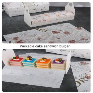 Wholesale Wrapping Paper Roll Burger Patty Wax Deli Wrap