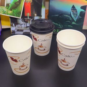 Black Cup Kids 7 Oz Blue Paper Coffee Cups