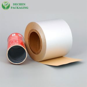 Aluminum Foil Laminated Paper For Paper Tea Tube Chips Can
