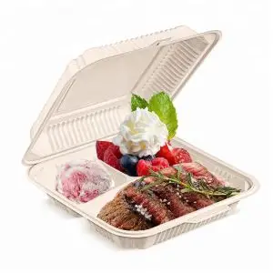 Boîtes de vaisselle et plateaux à gobelets biodégradables - Emballages alimentaires en amidon de maïs