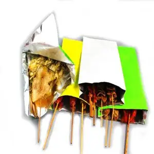 Custom Paper Bags With Logo Foil Laminated Bag Papers For Fried Food Custom Paper Bags With Logo Foil Laminated Bag Papers For Fried Food