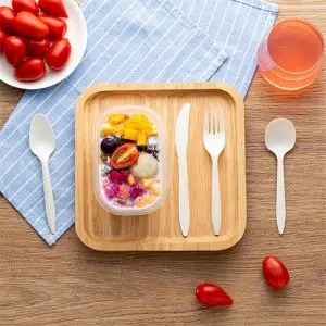 Eco-Ware Friendly Biodegradable Disposable Cutlery Knife Fork Spoon Spork