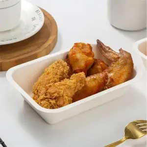 Biodegradable Clamshell Container Bento Box Double Layer