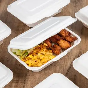 6x6 Bagasse Container - Restaurant Supply Store Manufacturer
