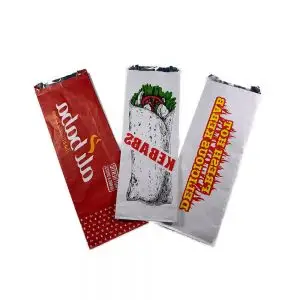Foil Food Bag - Fries, Burger, Pizza, Lunch Greasiest Bags Foil Food Bag - Fries, Burger, Pizza, Lunch Greasiest Bags