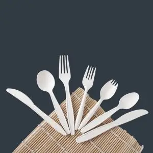 Culery Corn Starch Cutlery Set Compatible Biodegradable Knife