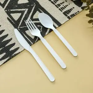 Culery Corn Starch Cutlery Set Compatible Biodegradable Knife