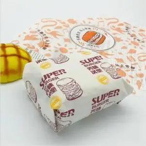 Custom Wax Paper Food and Supply Company Safe