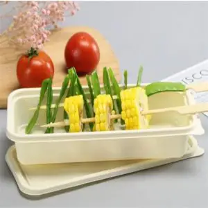 Biodegradable disposable food containers tray with compartments Biodegradable disposable food containers tray with compartments
