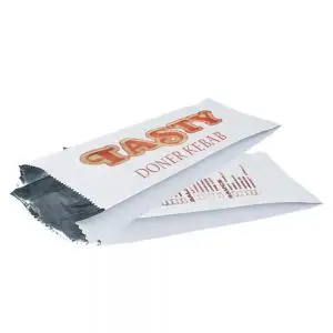 Kebab Bags Foil Lined Paper Bags for Hot Dog & French Fries Kebab Bags Foil Lined Paper Bags for Hot Dog & French Fries
