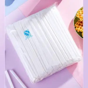 Biodegradable Compostable Plant Based Pla Straw Bent Individually Wrapped Eco Friendly Straws