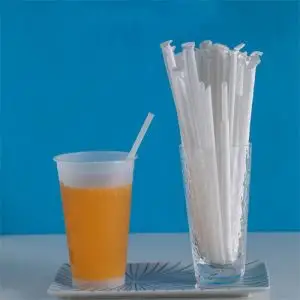 Biodegradable Printing PLA Straw Hard Plastic Printed Drinking Hygiene Pack