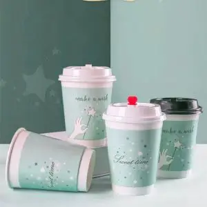 White Cups Eco Friendly Double Wall Kraft Paper Coffee Cup White Cups Eco Friendly Double Wall Kraft Paper Coffee Cup