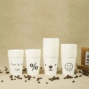 Cup Coffee Hot Coffee Cups Paper With Logo