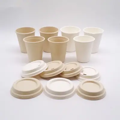 Red Coffee Disposable Corrugated Hot Sleeves Raw Material Price &amp; Custom Printed Paper Cup