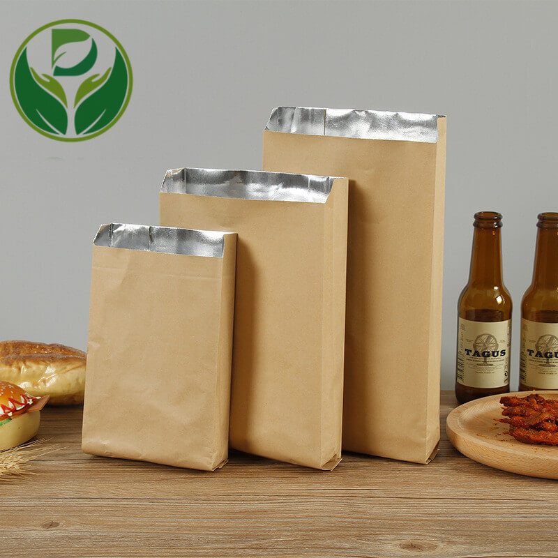 compostable sandwich bags kebab pocket aluminum foil side gusset bag