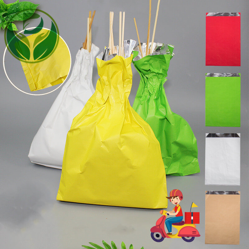 Aluminum Foil Paper Bag Laminated Kraft Paperbag Lined Bags For Food