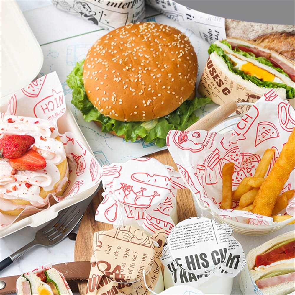 Burger Hamburger food baskets paper