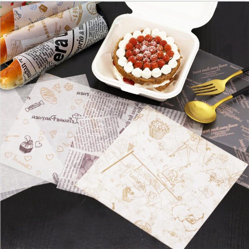Deli Wax Paper Sheets Cooking Fast Food Wrapping