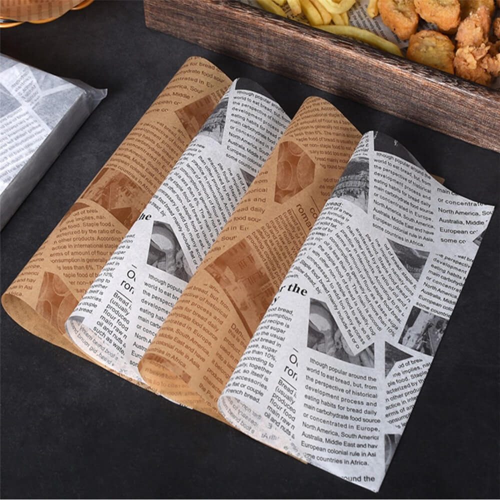 Shawarma Wrapping Paper Custom Sandwich Design