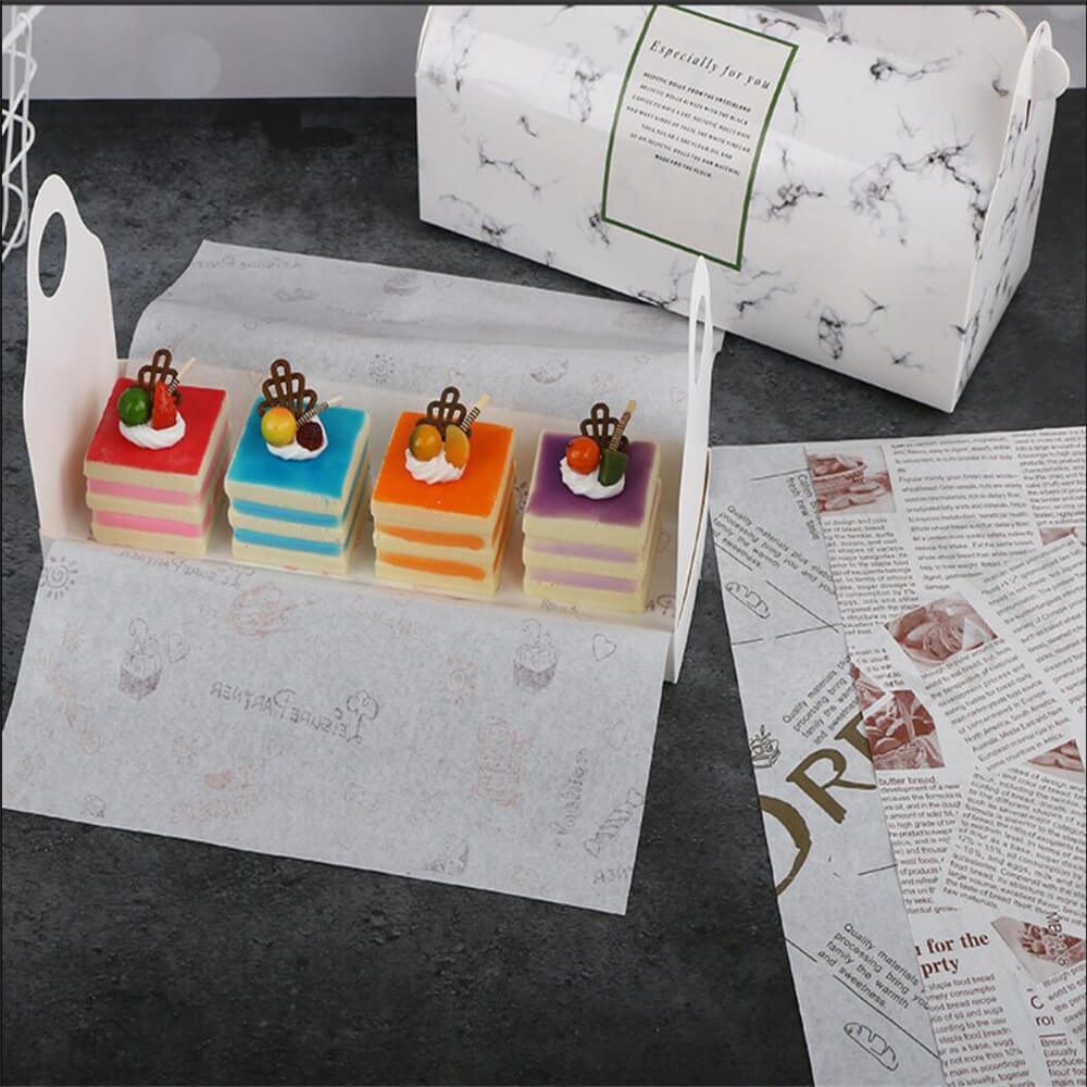 Donut Wrapping Paper Sandwich Wrappers Deli Wax Basket Liners