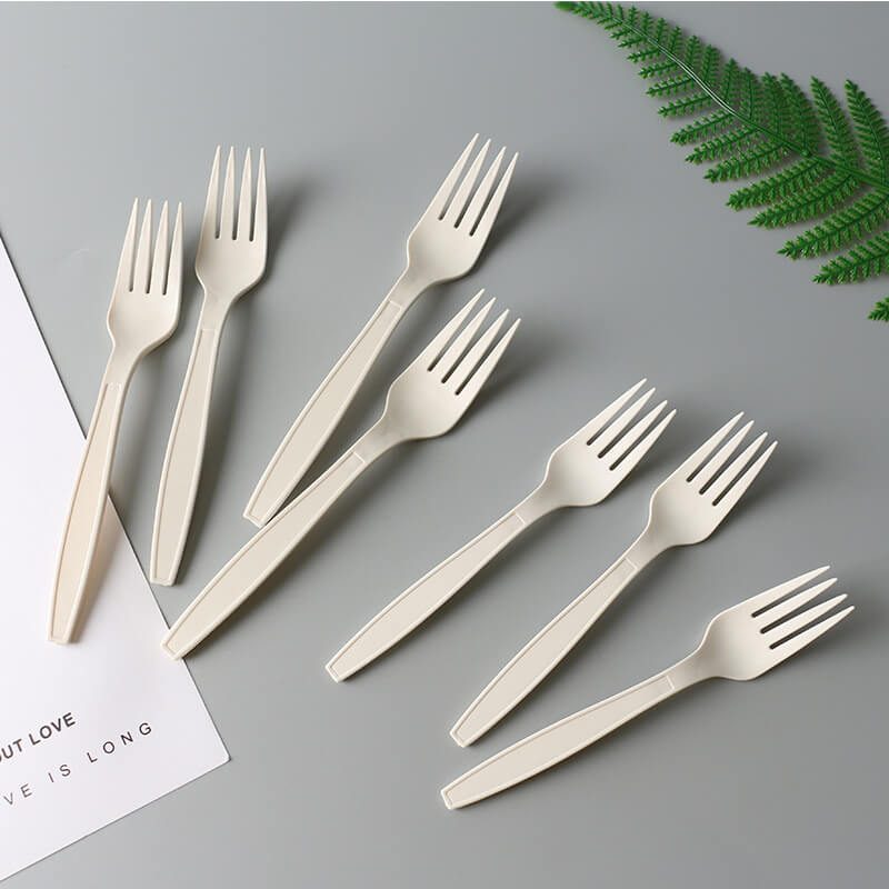 biodegradable forks cornstarch cutlery wrapped forks