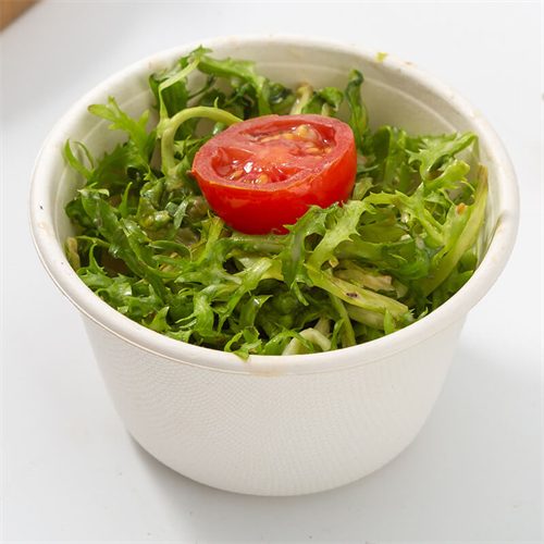 Biodegradable Salad Bowl With Lid Bagasse Sugarcane Tree 16 Oz